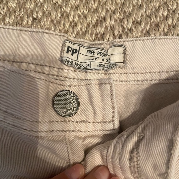 Free People Tan Jean Shorts - Picture 4 of 5
